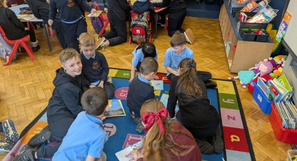 Paired reading with Junior Infants