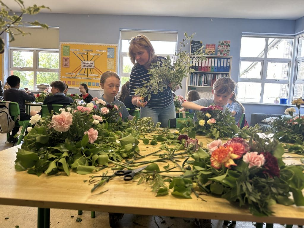 Flower Arranging in Room 8